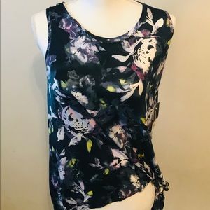 Vera Wang Side Tie Women’s Tank Top Petite Size M